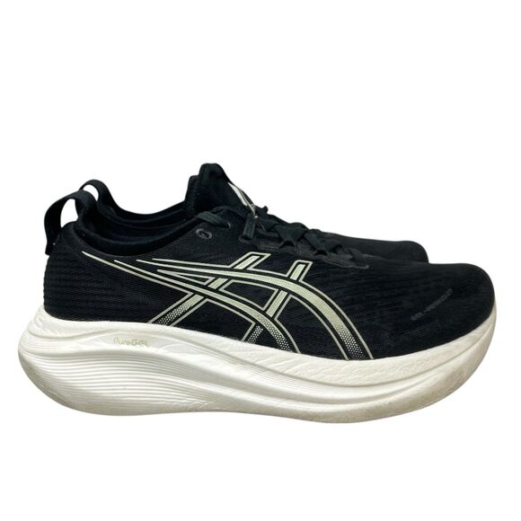 ASICS‎ Sneakers Mens 8 Black Gel Nimbus 24 Running Sneakers Lightweight 1011B958
